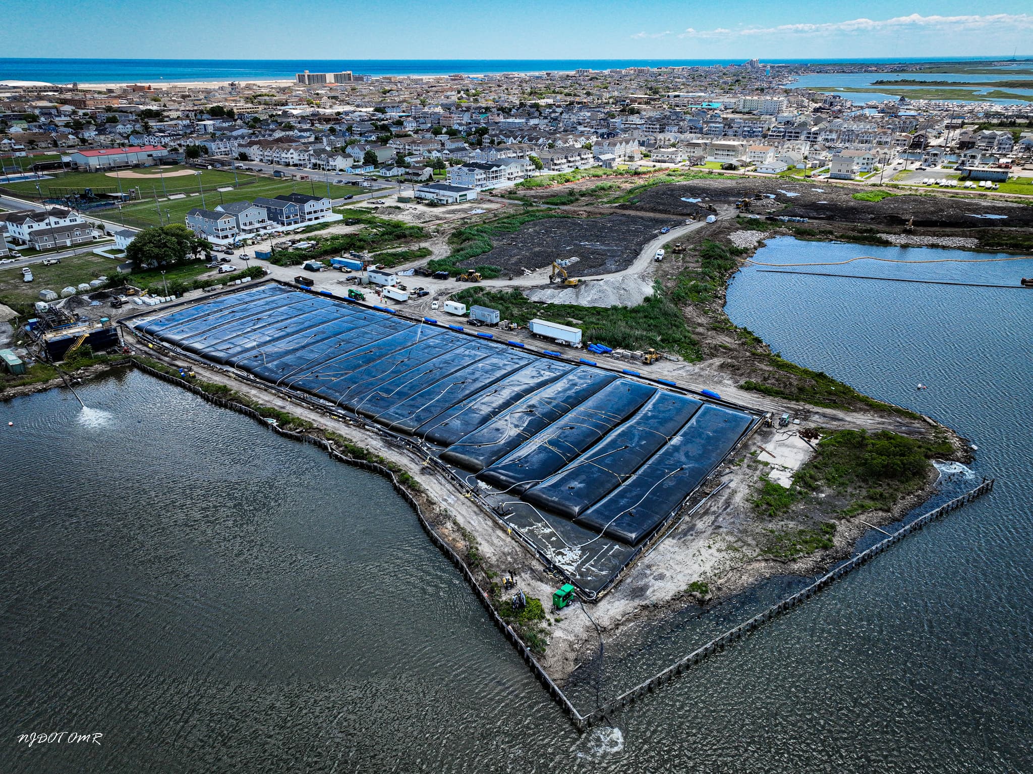 Wildwood channel restoration achieved with GEOTUBE dewatering containers