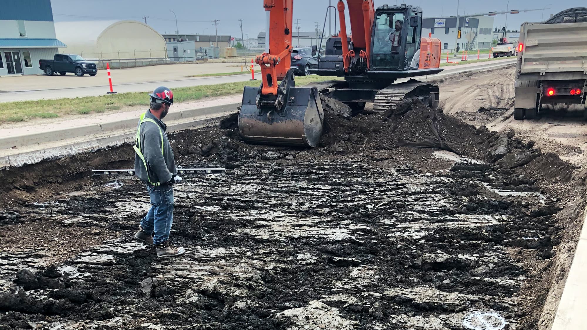 City of Grand Prairie Alberta Canada Roads and highways MIRAFI H2Ri