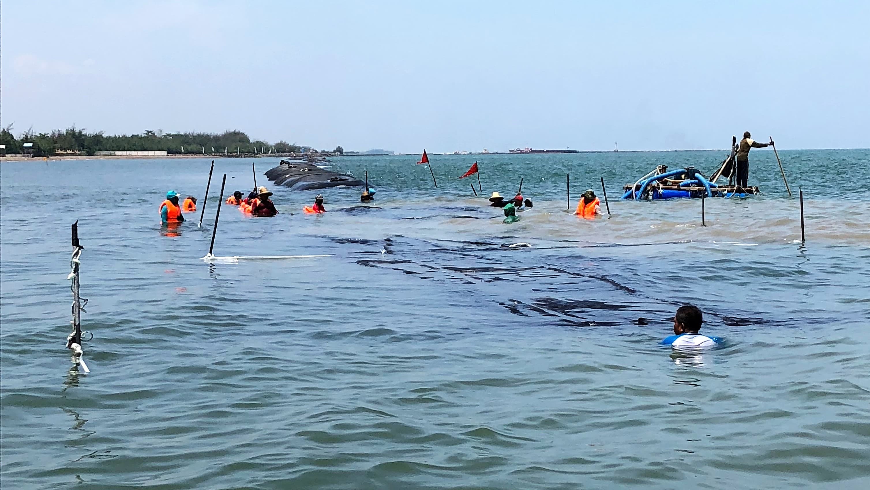 Sigandu Beach - positioning and pumping (2)